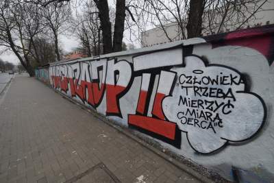 Zmalowali mural w obronie Jana Pawła II: "Murem za JP II" - zdjęcie 7