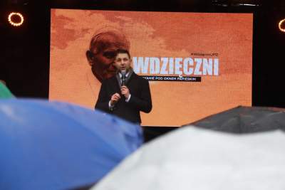 Obrońcy Jana Pawła II przeszli przez Kraków, fot. Jan Graczyński - zdjęcie 14