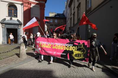 "Nie starcza do pierwszego? Zjedz bogatego!", pierwszomajowy protest - zdjęcie 7