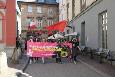 "Nie starcza do pierwszego? Zjedz bogatego!", pierwszomajowy protest - zdjęcie 4