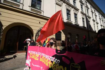 "Nie starcza do pierwszego? Zjedz bogatego!", pierwszomajowy protest - zdjęcie 2