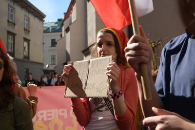 "Nie starcza do pierwszego? Zjedz bogatego!", pierwszomajowy protest - zdjęcie 11
