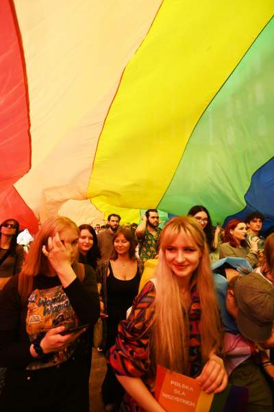 Tęczowy Kraków pokazał moc: Marsz Równości przeszedł przez miasto - zdjęcie 61