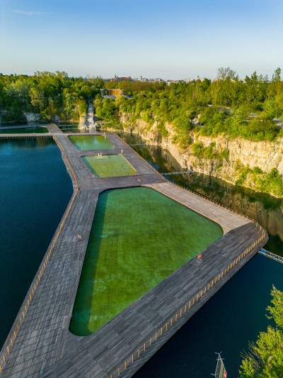 Zakrzówek na miesiąc przed otwarciem kąpieliska, trwają ostatnie prace - zdjęcie 12