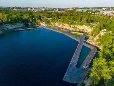 Zakrzówek na miesiąc przed otwarciem kąpieliska, trwają ostatnie prace - zdjęcie 10