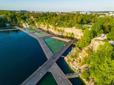 Zakrzówek na miesiąc przed otwarciem kąpieliska, trwają ostatnie prace - zdjęcie 11