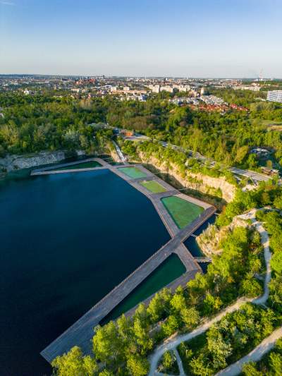 Zakrzówek na miesiąc przed otwarciem kąpieliska, trwają ostatnie prace - zdjęcie 8