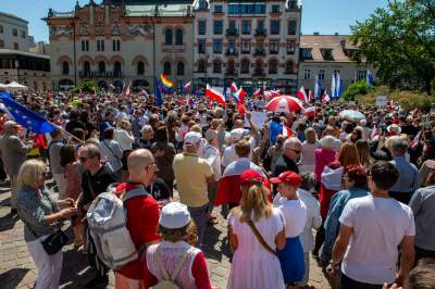 Kraków solidarny z Warszawą, wielki dzień demokratycznej opozycji - zdjęcie 20