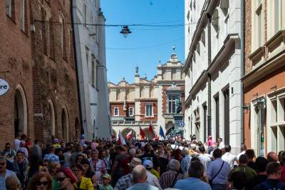 Kraków solidarny z Warszawą, wielki dzień demokratycznej opozycji - zdjęcie 12