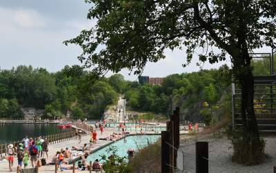 Politycy na oficjalnym otwarciu Zakrzówka, do wody nie wskoczyli - zdjęcie 27