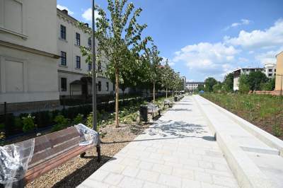 Park Szymborskiej na parę dni przed otwarciem, mural też prawie gotowy - zdjęcie 6
