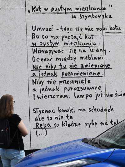 Poezja noblistki trafiła na płot, wyjątkowa wystawa na Dolnych Młynów - zdjęcie 16