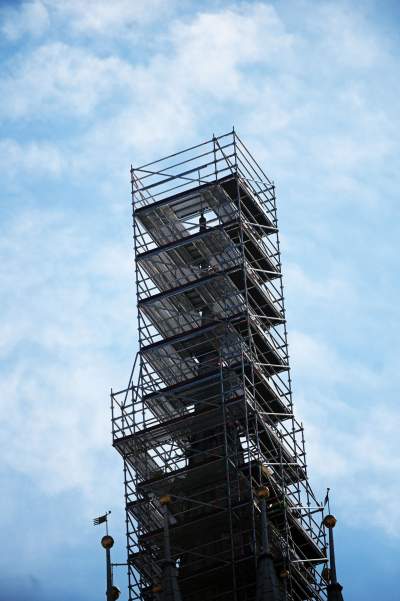 Hejnalica Mariacka w remoncie 45 lat temu i dziś... - zdjęcie 17