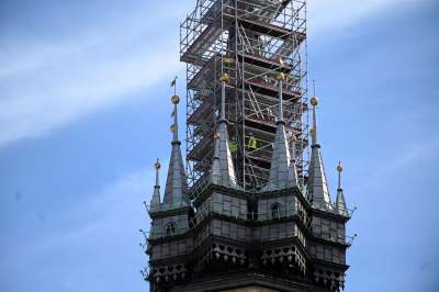 Hejnalica Mariacka w remoncie 45 lat temu i dziś... - zdjęcie 13