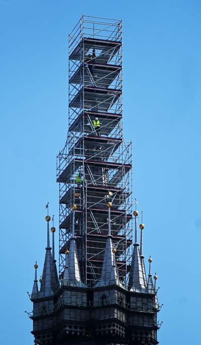 Hejnalica Mariacka w remoncie 45 lat temu i dziś... - zdjęcie 14