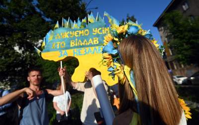 Marsz Wolnej Ukrainy przeszedł przez Kraków, solidarni z walczącym narodem - zdjęcie 3