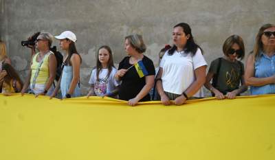 Marsz Wolnej Ukrainy przeszedł przez Kraków, solidarni z walczącym narodem - zdjęcie 11