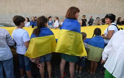 Marsz Wolnej Ukrainy przeszedł przez Kraków, solidarni z walczącym narodem - zdjęcie 10