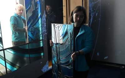 „Apollo. System Kopernika”: witraż projektu Wyspiańskiego wysłany do Rzymu - zdjęcie 13