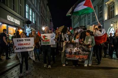 Palestyńczycy przeszli ulicami Krakowa, antyizraelski protest - zdjęcie 6