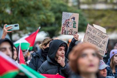 Palestyńczycy na krakowskim Rynku, kolejny protest - zdjęcie 23