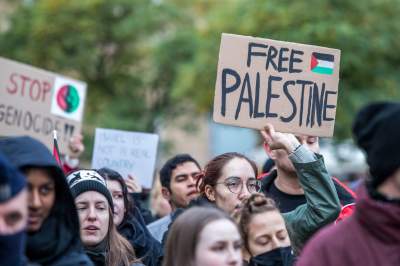 Palestyńczycy na krakowskim Rynku, kolejny protest - zdjęcie 27