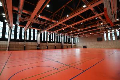 Nowa hala sportowa AGH, a w środku rośnie drzewo - zdjęcie 11