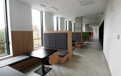 Nowa hala sportowa AGH, a w środku rośnie drzewo - zdjęcie 15