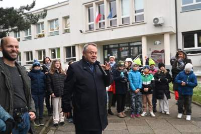 Osadzanie Smoka Geodety, początek Smoczego Szlaku w Krakowie - zdjęcie 8