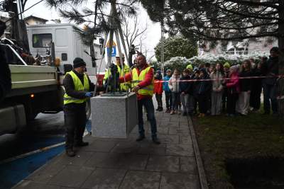 Osadzanie Smoka Geodety, początek Smoczego Szlaku w Krakowie - zdjęcie 5