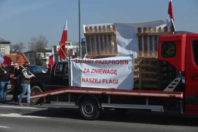 Protest rolników w Krakowie: nie zabrakło "muzealnych" eksponatów - zdjęcie 11