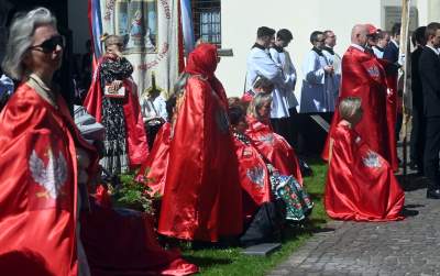 Tradycyjna procesja na Skałkę: hierarchowie, wierni i politycy (głównie PiS) - zdjęcie 46