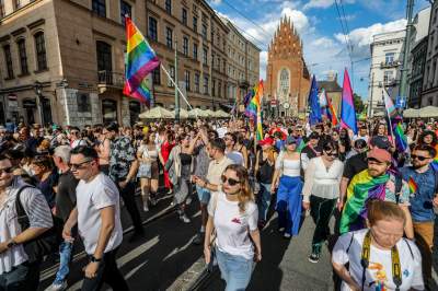 Tęczowy Kraków pięknie świętował, po raz pierwszy z prezydentem miasta - zdjęcie 40