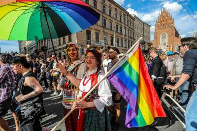 Tęczowy Kraków pięknie świętował, po raz pierwszy z prezydentem miasta - zdjęcie 42