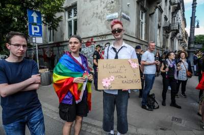Tęczowy Kraków pięknie świętował, po raz pierwszy z prezydentem miasta - zdjęcie 12
