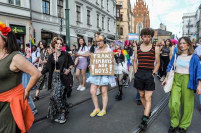 Tęczowy Kraków pięknie świętował, po raz pierwszy z prezydentem miasta - zdjęcie 48