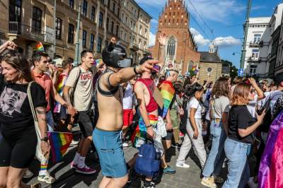 Tęczowy Kraków pięknie świętował, po raz pierwszy z prezydentem miasta - zdjęcie 32