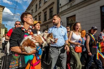 Tęczowy Kraków pięknie świętował, po raz pierwszy z prezydentem miasta - zdjęcie 36
