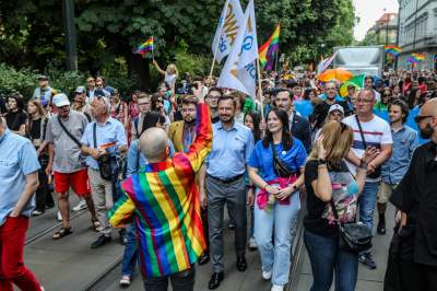 Tęczowy Kraków pięknie świętował, po raz pierwszy z prezydentem miasta - zdjęcie 16