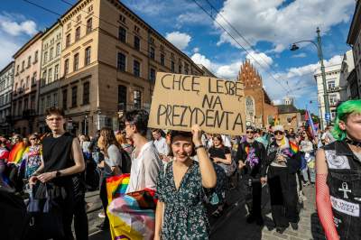 Tęczowy Kraków pięknie świętował, po raz pierwszy z prezydentem miasta - zdjęcie 43