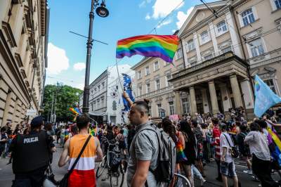 Tęczowy Kraków pięknie świętował, po raz pierwszy z prezydentem miasta - zdjęcie 13