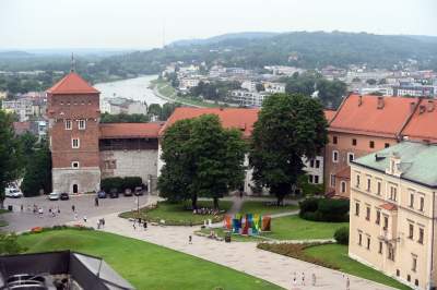 Piękny taras widokowy na Wawelu, każdy może tu wejść - zdjęcie 17
