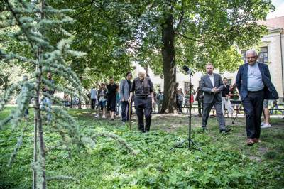 Ks. Adam Boniecki zasadził na Plantach swój prezent. Wyjątkowy cedr - zdjęcie 8