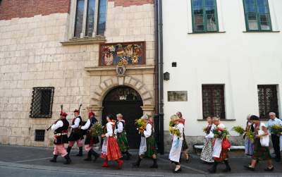 Krakowskie, sierpniowe klimaty. Barwny korowód z Bronowic - zdjęcie 17