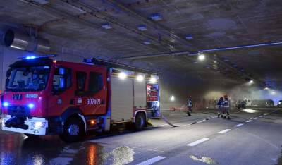 Akcja w tunelu w Dziekanowicach na budowie Północnej Obwodnicy Krakowa - zdjęcie 6