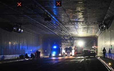 Akcja w tunelu w Dziekanowicach na budowie Północnej Obwodnicy Krakowa - zdjęcie 19