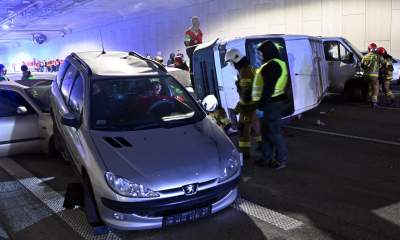Akcja w tunelu w Dziekanowicach na budowie Północnej Obwodnicy Krakowa - zdjęcie 17