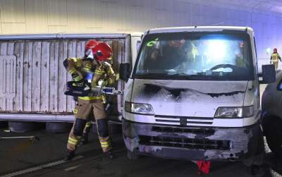 Akcja w tunelu w Dziekanowicach na budowie Północnej Obwodnicy Krakowa - zdjęcie 12