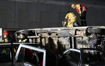 Akcja w tunelu w Dziekanowicach na budowie Północnej Obwodnicy Krakowa - zdjęcie 23