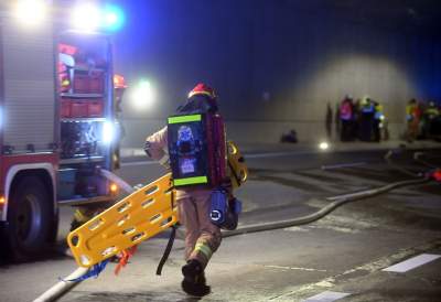 Akcja w tunelu w Dziekanowicach na budowie Północnej Obwodnicy Krakowa - zdjęcie 8